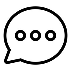 Message Flat Icon Isolated On White Background