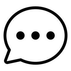 Fototapeta premium Message Flat Icon Isolated On White Background