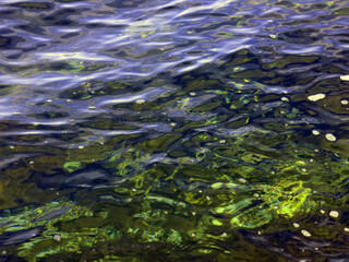 shimmering shades of sea water