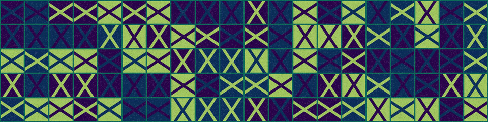 Fototapeta premium Abstract Geometric Pattern generative computational art illustration