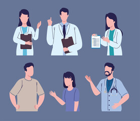 Fototapeta premium doctors and patients