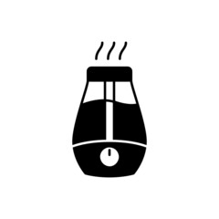 humidifier icon in black flat glyph, filled style isolated on white background 