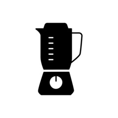 Juicer Icon, blender icon in black flat glyph, filled style isolated on white background