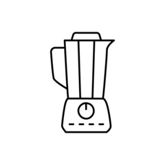 Blender icon in black line style icon, style isolated on white background