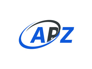 APZ letter creative modern elegant swoosh logo design
