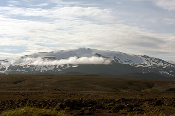 Gipfel des aktiven Vulkans Hekla