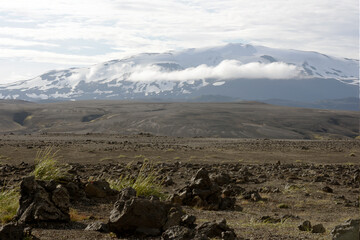 Gipfel des aktiven Vulkans Hekla