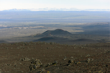 Lavafeld am Hang des Vulkans Hekla