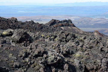 Lavafeld am Hang des Vulkans Hekla