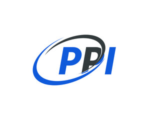 PPI letter creative modern elegant swoosh logo design