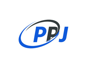 PPJ letter creative modern elegant swoosh logo design