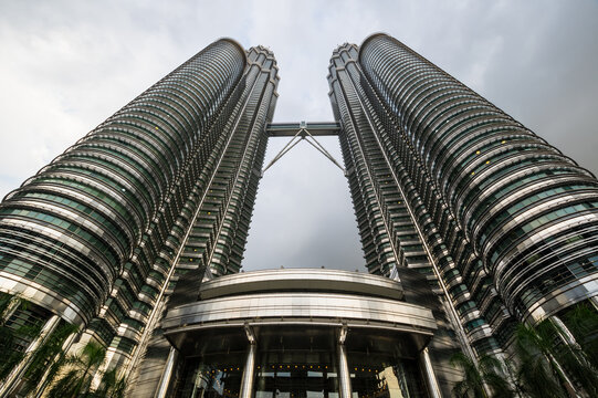 The Petronas Towers in Kuala Lumpur, Malaysia