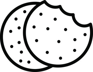 Cookies Line Icon icon  symbols pictograms design elements visual representations