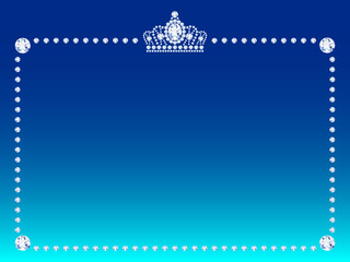 ティアラ付きダイヤモンドのフレーム