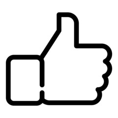 Like Flat Icon Isolated On White Background