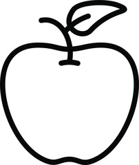 Apple Line Icon
