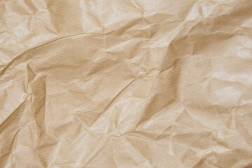 Abstract brown recycled crumpled paper.