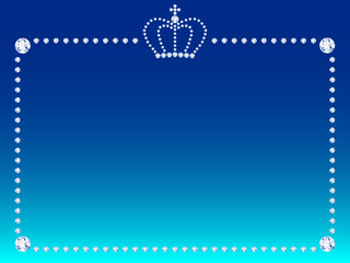 ティアラ付きダイヤモンドのフレーム