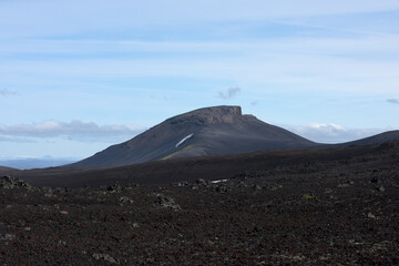 Lavafeld am Hang des Vulkans Hekla