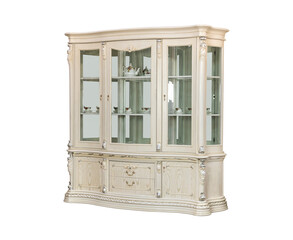 White cabinet classic furniture insulated