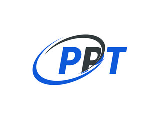 PPT letter creative modern elegant swoosh logo design