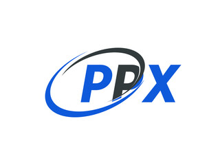 PPX letter creative modern elegant swoosh logo design