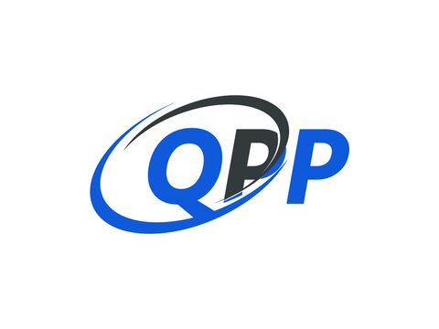 QPP letter creative modern elegant swoosh logo design