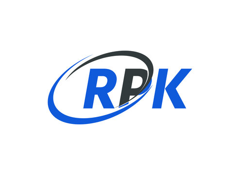 RPK letter creative modern elegant swoosh logo design