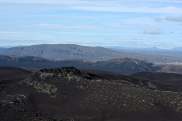 Lavafeld am Hang des Vulkans Hekla