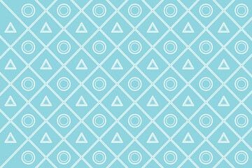 seamless pattern with squares, circles and triangles