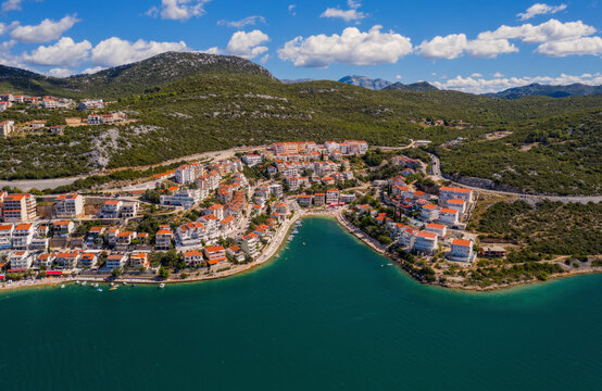 NEUM, BOSNIA AND HERZEGOVINA, a seaside resort on the Adriatic Sea, is the only coastal access in Bosnia and Herzegovina. September 2020