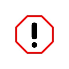 Alert warning icon illustration , road sign 