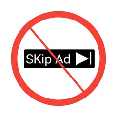 No Skip ad icon 