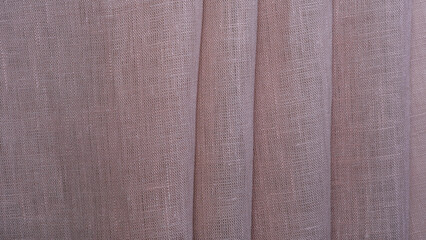Natural linen fabric texture. Textured fabric background. Concept of using natural eco-friendly materials