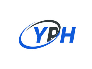 Obraz premium YPH letter creative modern elegant swoosh logo design