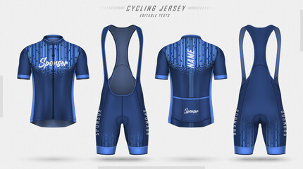 Cycling jersey, front and back