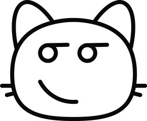 cat glance I Line Icon