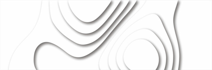 Abstract background in paper cut style. Banner for business. Grey abstract background and business banner.