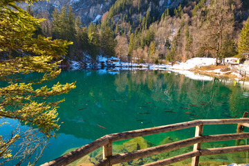 Blausee im Kandertal in der Schweiz
