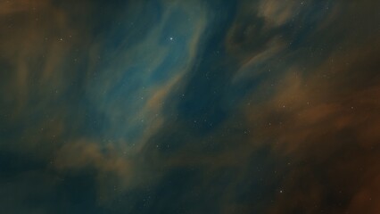 Fototapeta premium Science fiction illustrarion, deep space nebula, colorful space background with stars 3d render 