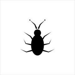 Beetle, insect icon vector illustration