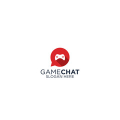 Game chat logo design template