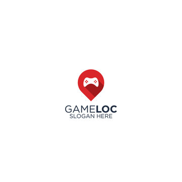 Game location logo design template