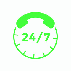 24 hours customer service icon  | 24 7 support icon sign button | customer service icon 
