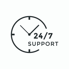 24 hours customer service icon  | 24 7 support icon sign button | customer service icon 
