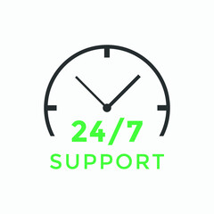 24 hours customer service icon  | 24 7 support icon sign button | customer service icon 
