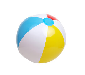 Beach ball isolated on white background