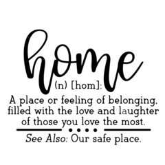 home rules inspirational quotes, motivational positive quotes, silhouette arts lettering design