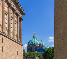 Berliner Dom on a bright summer day in Berlin Germany © Michael Persson