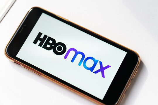 HBO Max Logo On Smartphone Screen. HBO Max Is A Streaming Service For Watching Premium Video Content. Los Angeles, California, USA - February 2022